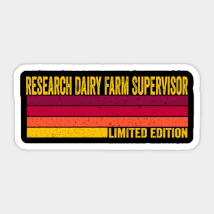 Research Dairy Farm Supervisor Gift Sticker